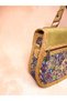 Authentic Patterned Suede Cover Hand and Shoulder Bag - 7