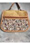Authentic Patterned Suede Cover Hand and Shoulder Bag - 8