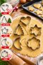 Set of 5 Metal Cookie Cutters – Heart, Pine Tree, Star, Moon and Flower - 2