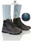Men's Lace-Up Comfortable Casual Sole Boots Shoes Buck4280 Boromir Hi Dark Gray