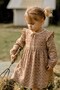 Patterned Seasonal Dress 1-7 Years Beige