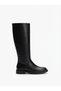 Zri̇n-3007 Premium Black Crocodile Zippered Casual Women's Boots - 3