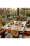 Kyoto Autumn Leaf and Floral Patterned Mink Runner