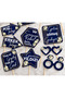 13-Piece Navy Blue Wedding Engagement and Henna Night Fun Stickable Speech Bubbles Bachelorette Bride to Be Photo Shoot Handheld Banner Promise Engagement Themed Speech Bubbles 13-Pack - Decorative Party Ornament - 7
