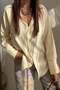 Satin Shirt Bej - 6