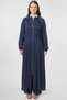 Hooded Lyocell Giy Çık Dark Navy Blue - 3