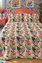 Leaf Pattern Double Printed Pique (200x220 Cm) Colorful - 5