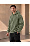 Unisex Oversize Hooded Kangaroo Pocket 3 Thread Raster Sweatshirt - 4