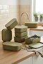 Storage 6 Pieces 3.2 Lt Kitchen Storage Container Green Vegetable Fruit Box
