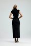 Velara High Waist Belted Black Front Slit - 4