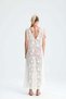 İmperia Lace Sleeveless Slit Beach Dress - 6