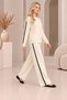 Women's Comfortable Fit Hairbraiding Detail Tricot Knitwear 2-Piece Set - 5