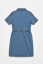 Belt Detailed Jean Dress - 3