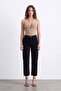 Women's High Waist Mom Fit Black Jean Pants Straight Leg