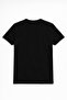 Men's Crew Neck Print Detail Black T-Shirt - 3