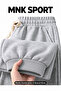 Mnk Sport - Black Gray Men's Sweatpants with Pockets 2 Pcs - 6