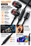 SF0365 Type-C Stereo Wired Earphones with Microphone & In-Line Control - Black - 2