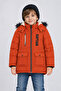 Thick Fiber Filled Water Wind And Rain Proof Hooded Tile Boy's Winter Puffer Jacket - 2