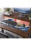 Gaming Mouse Pad with Japanese Wavy Design XXL Size 800 x 300 mm - 2