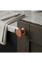 Mussel Rose Button Handle Luxury Country Kitchen Furniture Cabinet Drawer Handle 35 mm Diameter