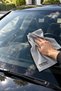 Gray microfiber auto glass and mirror cleaning cloth 40*50 microfiber magic cloth 1 piece - 3