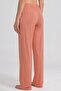 Women's Viscose Flat Cut Bottom Pajamas Dusty Rose - 3