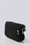 Women's Cross Strap Three-Compartment Zippered Crinkle Daily Shoulder Bag Black-Grey Set of 2 - 7
