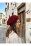 Women's Knitted Painter Hat Basket Weave Soft Textured French Beret Trend Style