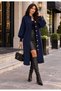 Women's oversized beardy button detail knit long cardigan - 7