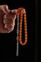 Silver Fakir Master Handcrafted Nakkaş İmame Design Original Crimped Amber Prayer Beads - 2