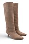 Women's Marci Short Heeled Buckle Boots - Mink