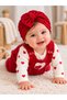 Heart Patterned 2-Piece Baby Girl Set (without bandana) - 3