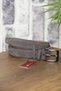 3.5 Cm Dark Mink Suede Original Leather Belt - 8