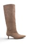 Women's Marci Short Heeled Buckle Boots - Mink - 3