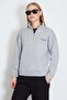 3 Thread Non-Embroidered London Printed Half-Zip Sweatshirt - 3