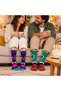Hn Socks 8-Pack Cartoon Patterned Fun Cartoon Multi-Colored Unisex Socks - 3