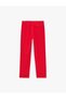 High Waist Regular Fit Crepe Fabric Ankle Length Cigarette Pants with Pockets - 6