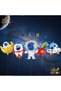 Navy Blue Color Number Balloon Space Concept 3 Year Old Birthday Balloon Set Galaxy Astronaut Space Party - 2