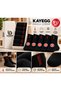 Unisex Thermal Towel Socks 5 Pairs Black Thick Winter Socks