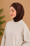 Brown Hooded Practical Bonnet Athletic Hijab Sports Hijab Bonnet - Suitable for Daily and Training Use - 6