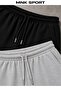 Mnk Sport Women's Black High-Waisted Jogger Sweatpants 2Pcs.... - 5