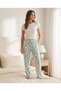 Women's 3-Piece Pajama Bottom Set - Single Jersey Fabric, Cotton, Apple Print - 3