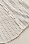 100% Pure Linen Striped Long Sleeve Regular Fit Men's Shirt |   Mes129774-01 - 4