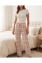 Women's 3-Piece Pajama Bottom Set - Single Jersey, Cotton, Heart-Printed - 3
