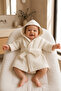 4 Layer Cream Color 100% Cotton Newborn Baby Muslin Bathrobe