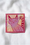 Whimsical Cat and Pink Cat 2-Piece Hologram Laminated Sticker Set – Laptop, Notebook, Agenda - 3