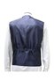 Men's V-Neck Vest Navy Blue Plain 54013 - 6