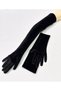 Elisabeth Velvet Gloves Long Black - 6