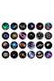 20 Colorful 4 Black and White Patterned USB Led Projector Night Light 360 Degree Adjustable - 7