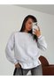 Hopeful Embroidery Sweatshirt - Gray - 3